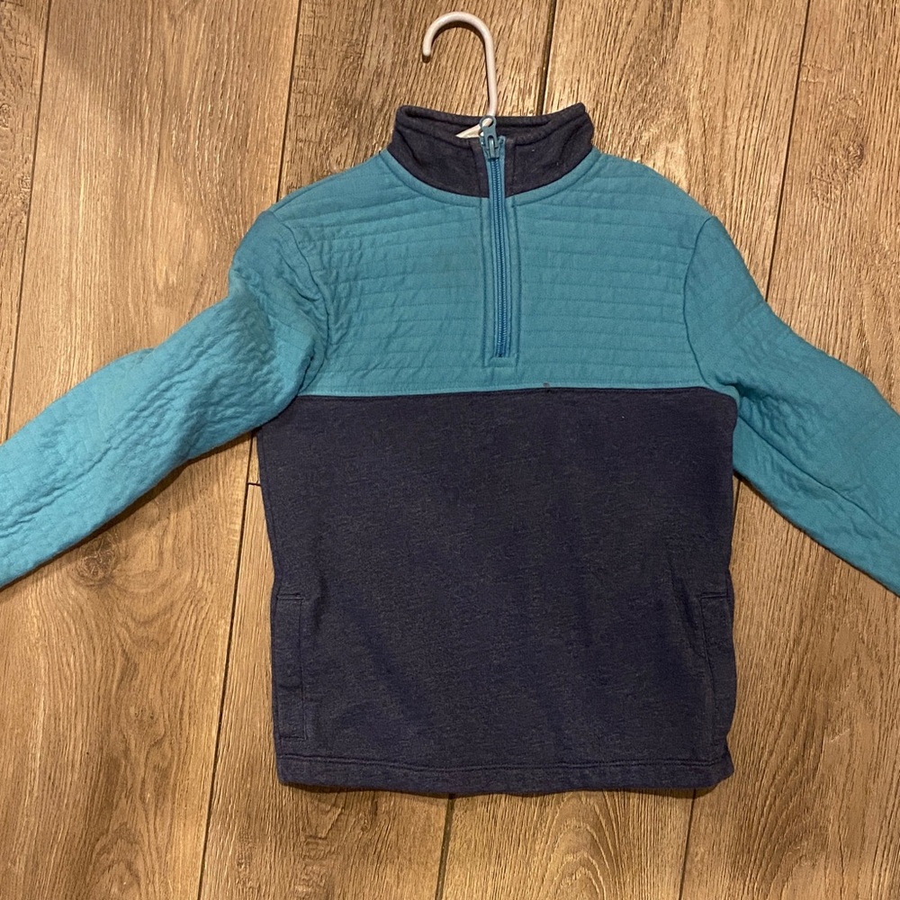 Cat & Jack Blue and Dark Blue Half-Zip Sweatshirt